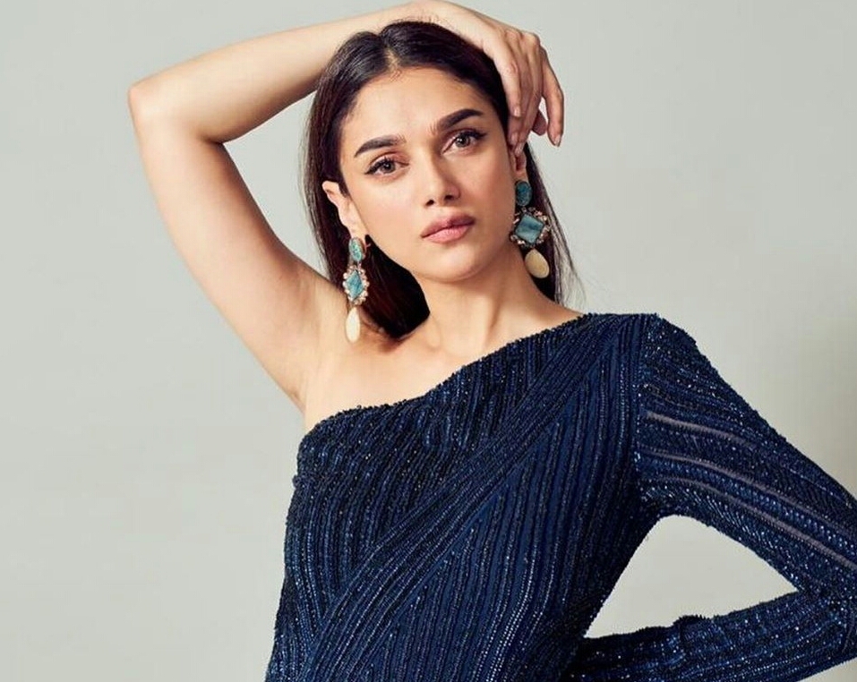 Aditi Rao Hydari Latest In Navy Blue Shoot