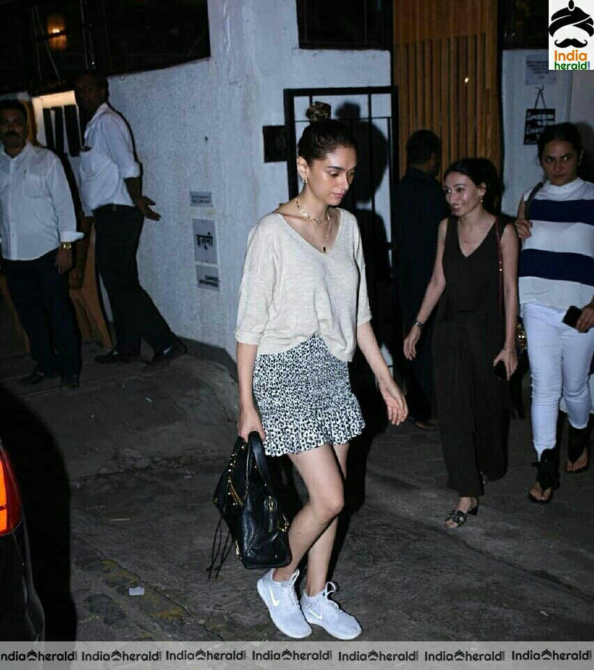 Aditi Rao spotted outside Novotel in Hyderabad