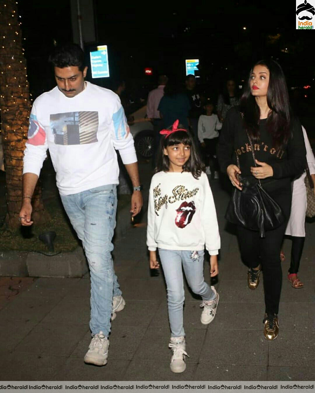 Aishwarya Rai spotted with her daughter and hubby at Mumbai Airport