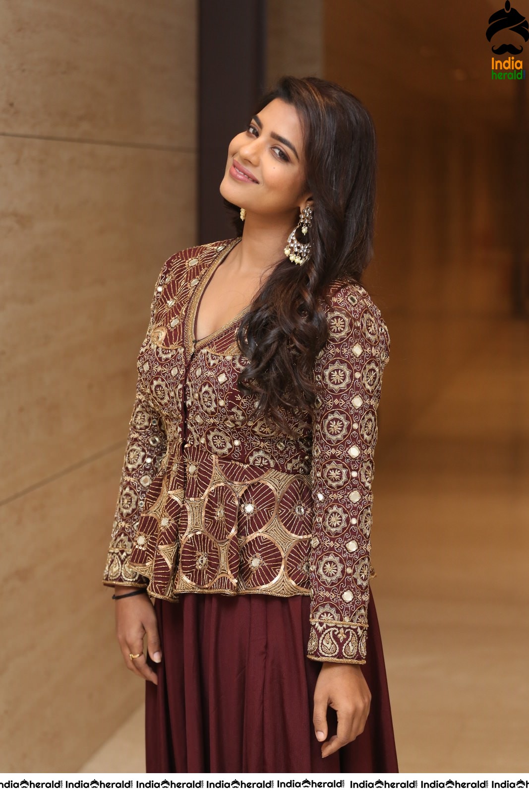 Aishwarya Rajesh Latest Photos in Maroon attire