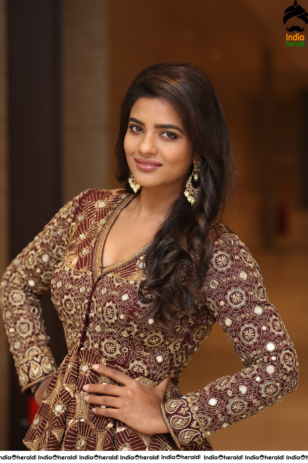 Aishwarya Rajesh Latest Photos in Maroon attire