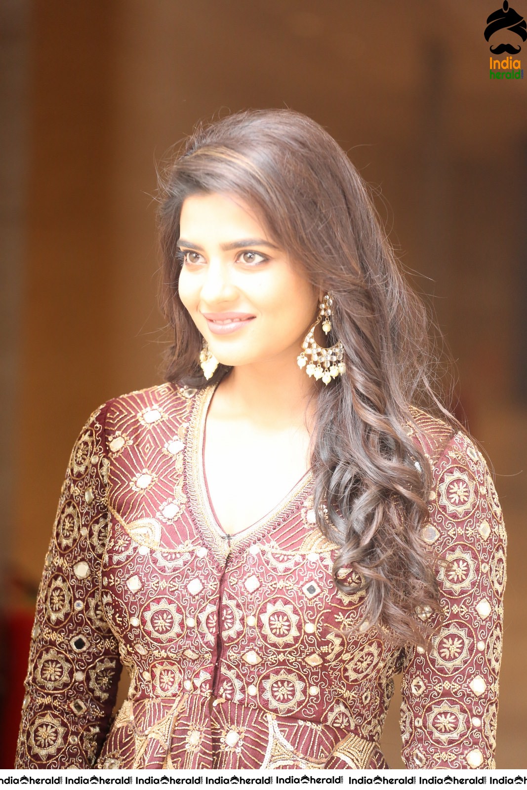 Aishwarya Rajesh Latest Photos in Maroon attire