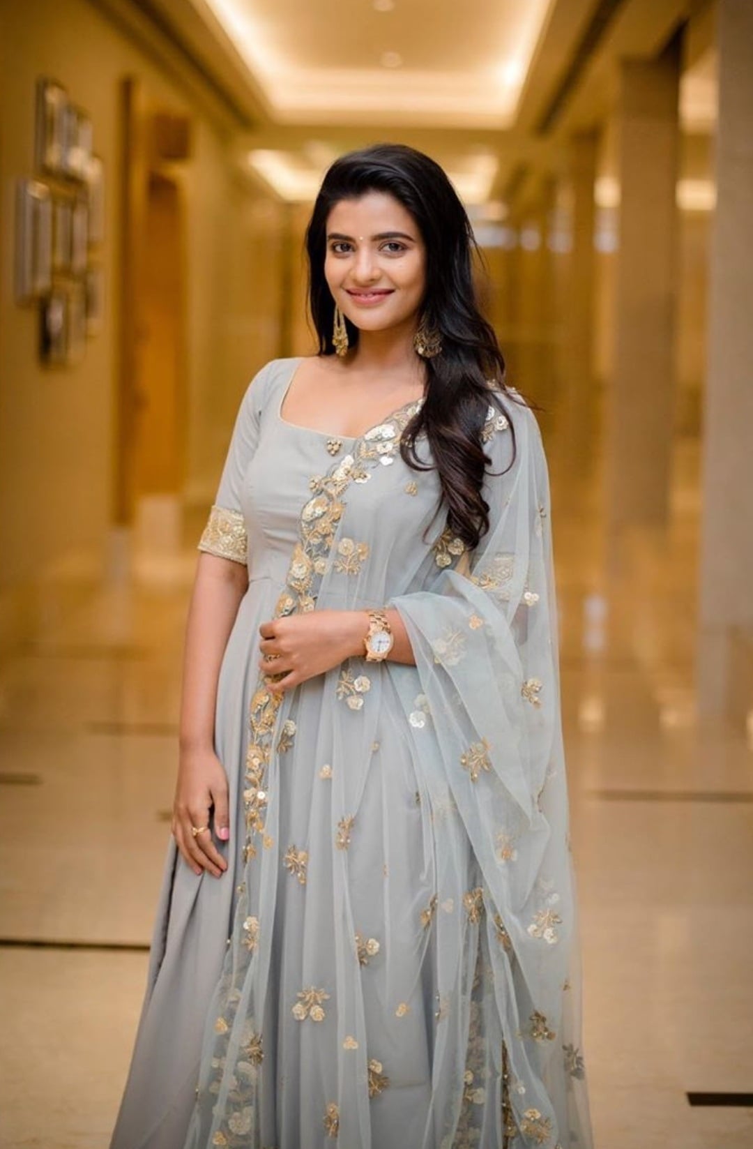 Aishwarya Rajesh Looking So Pretty In a Traditional Dress At Press Meet