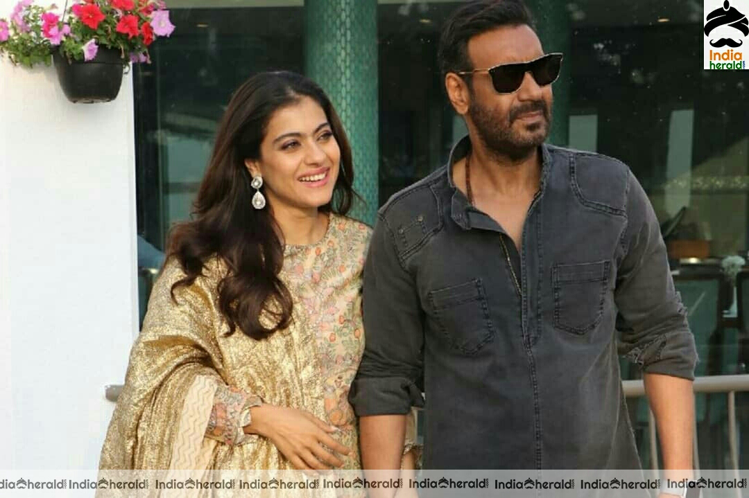 Ajay Devgan and Kajol Devgan Spotted Promoting Their Film Tanhaji