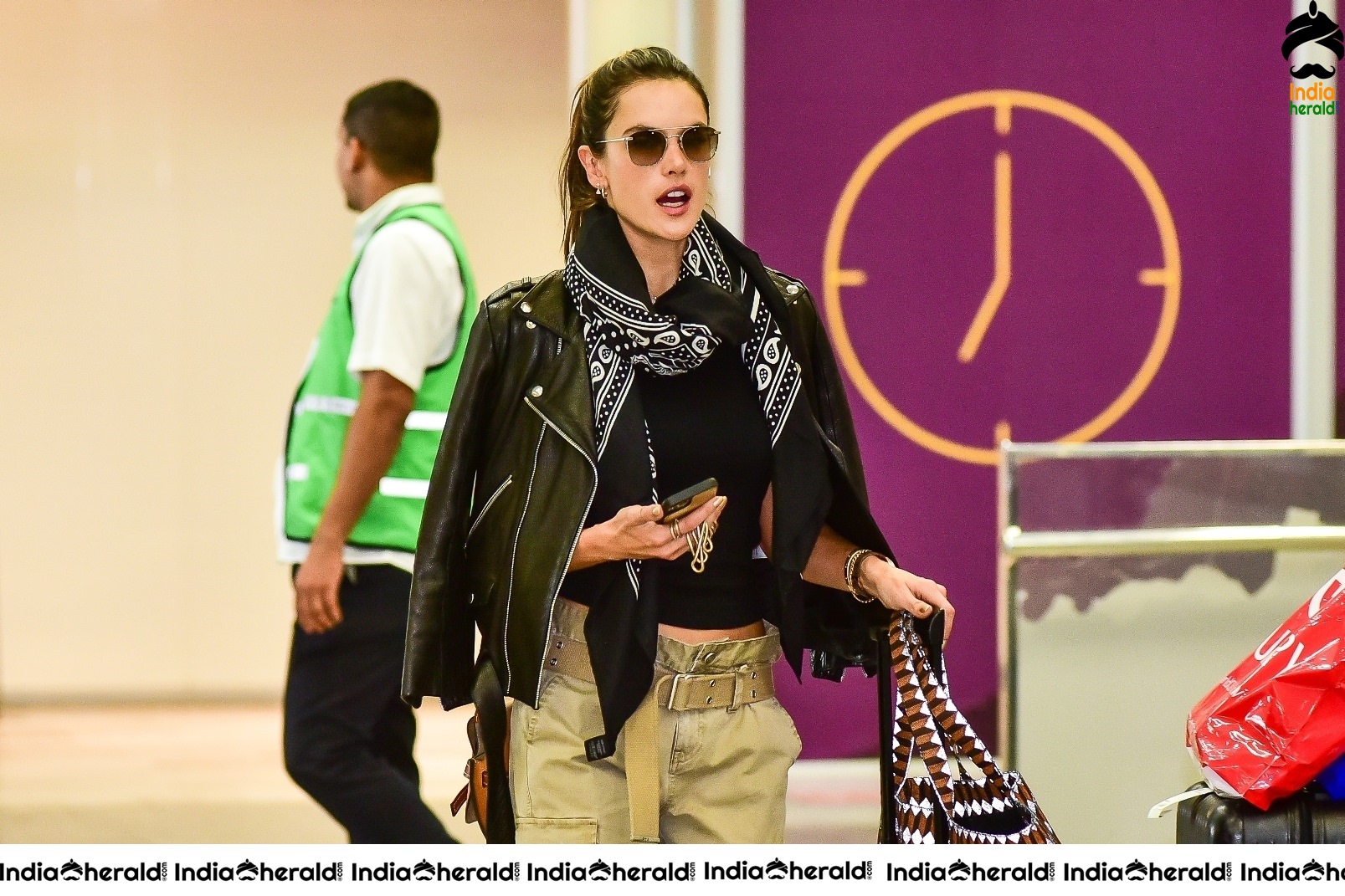 Alessandra Ambrosio seen at the airport in Sao Paulo