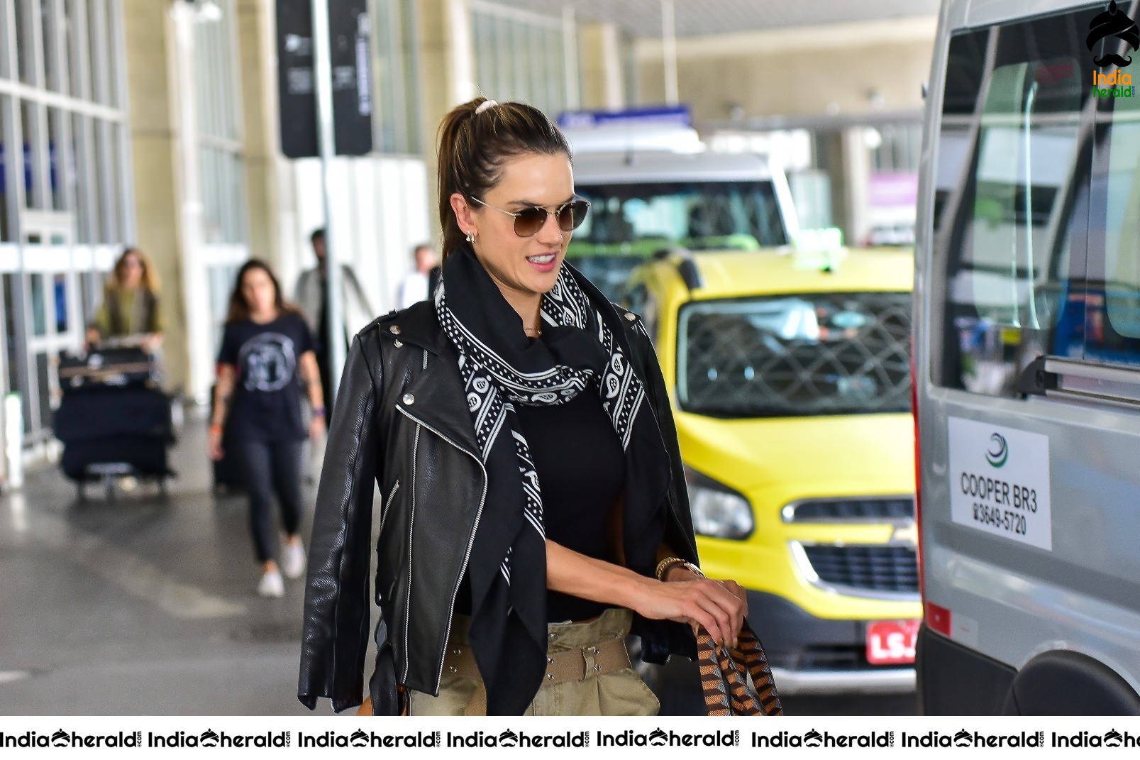 Alessandra Ambrosio seen at the airport in Sao Paulo