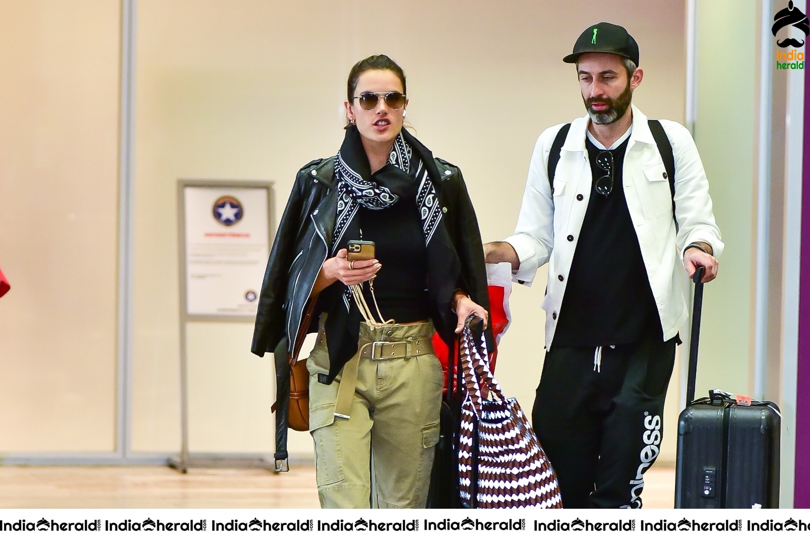 Alessandra Ambrosio seen at the airport in Sao Paulo