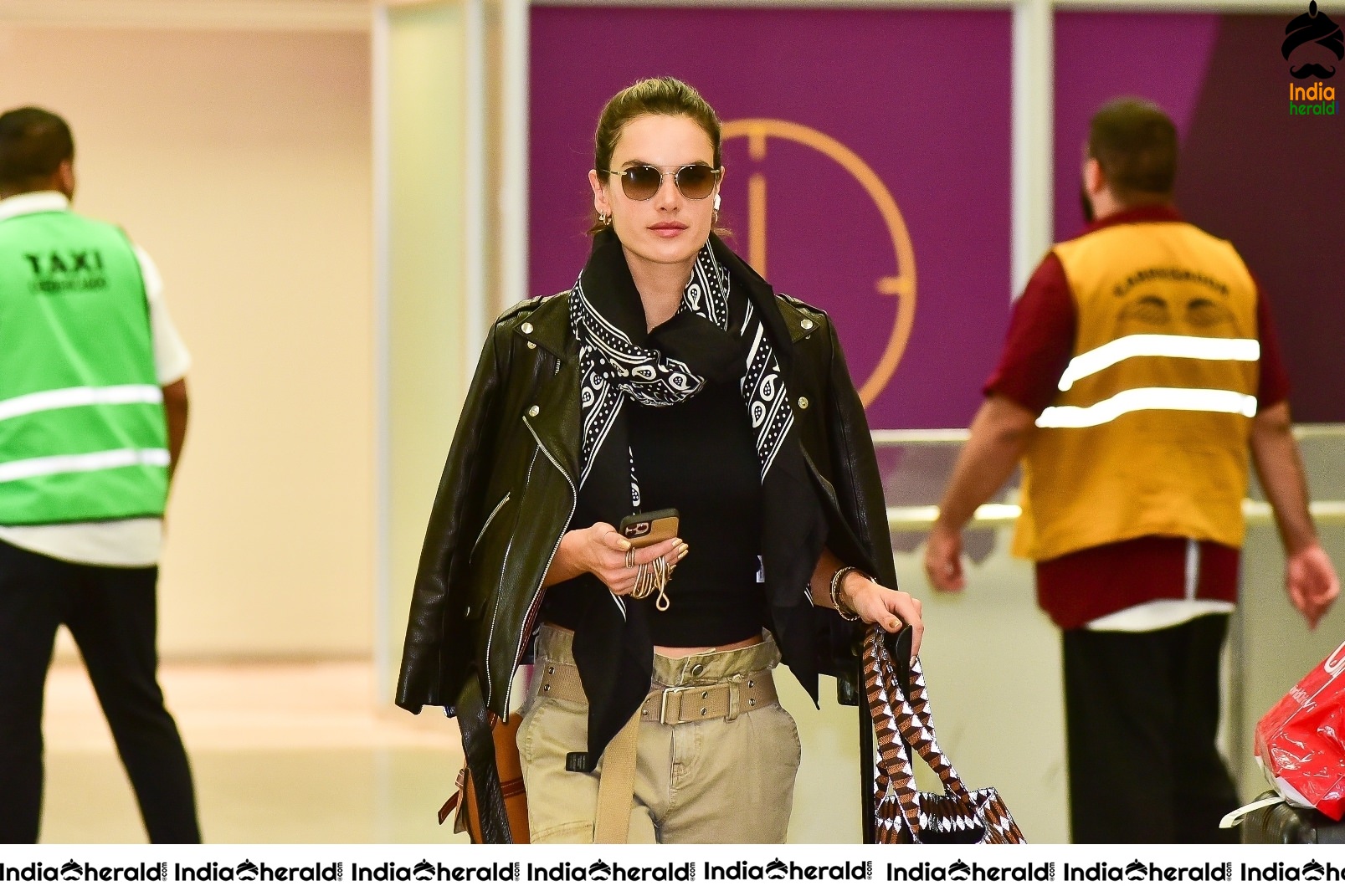 Alessandra Ambrosio seen at the airport in Sao Paulo