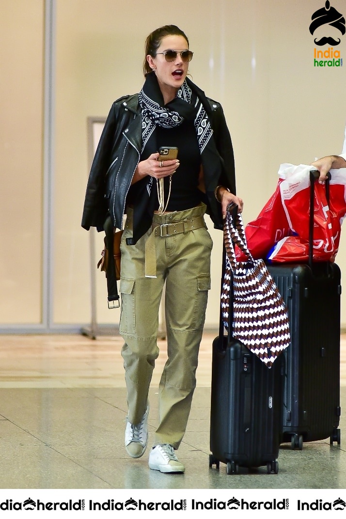 Alessandra Ambrosio seen at the airport in Sao Paulo