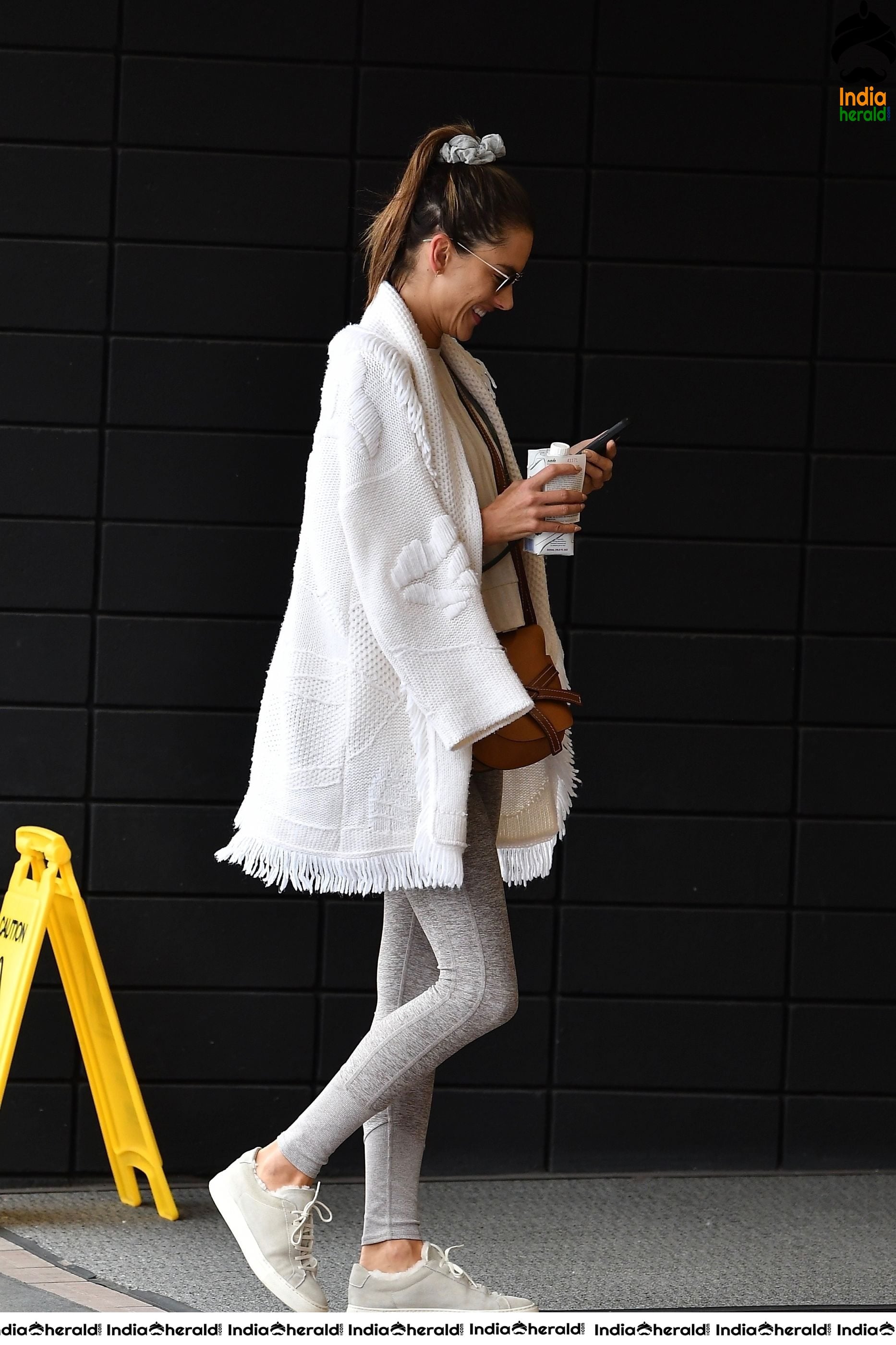 Alessandra Ambrosio seen hitting the gym in Brentwood CA