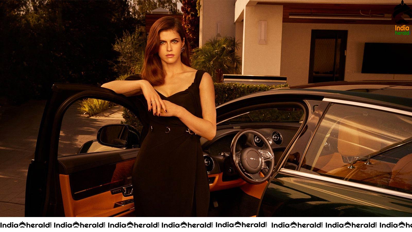 Alexandra Daddario Jaguar XJ Collection 2019