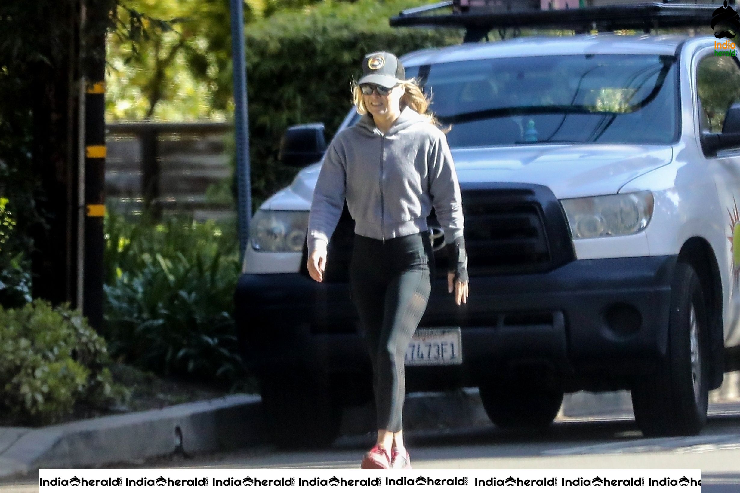 Ali Larter out for a walk in Santa Monica amid Corona Virus outbreak