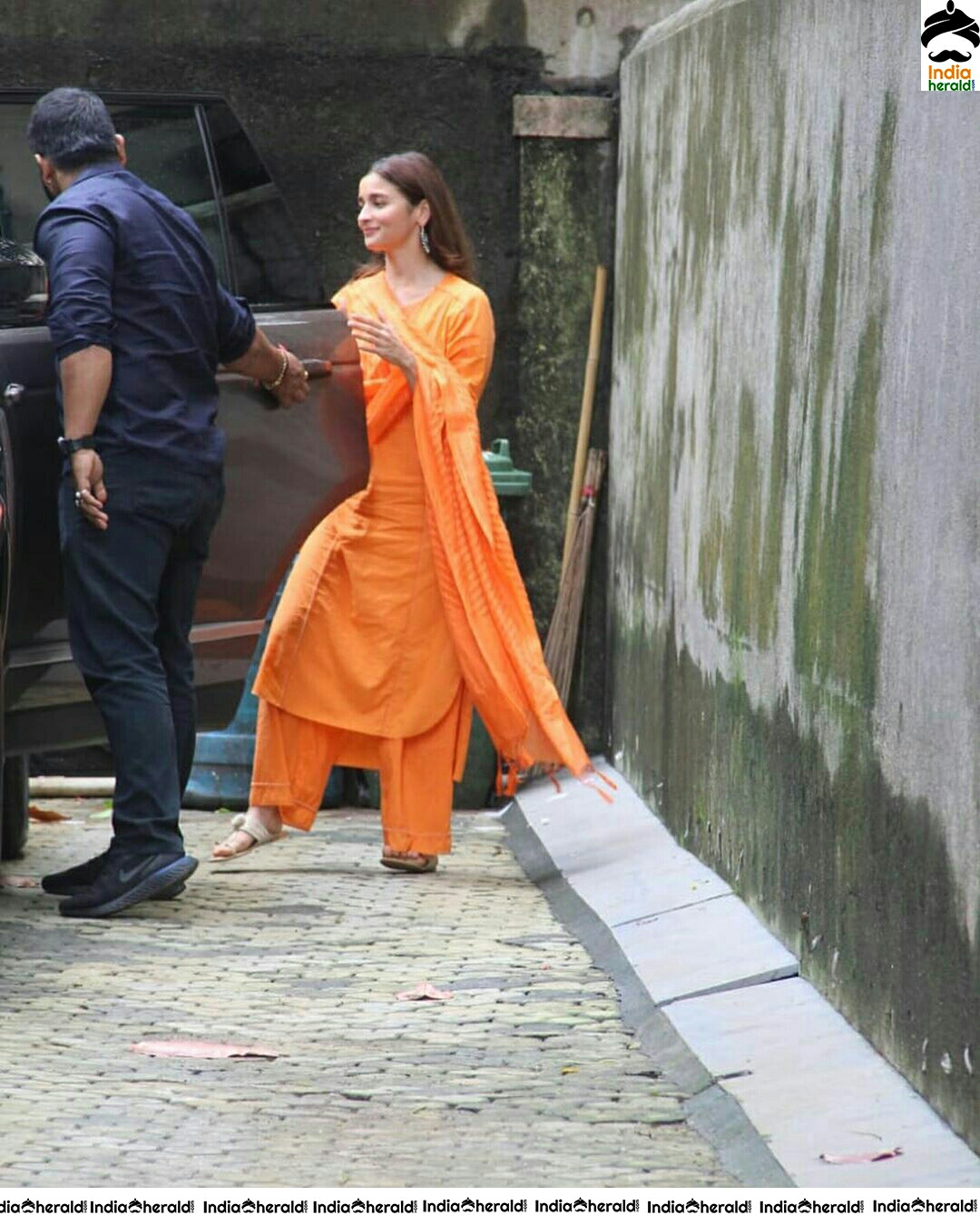 Alia Looking More Beautiful In This Orange Chudi