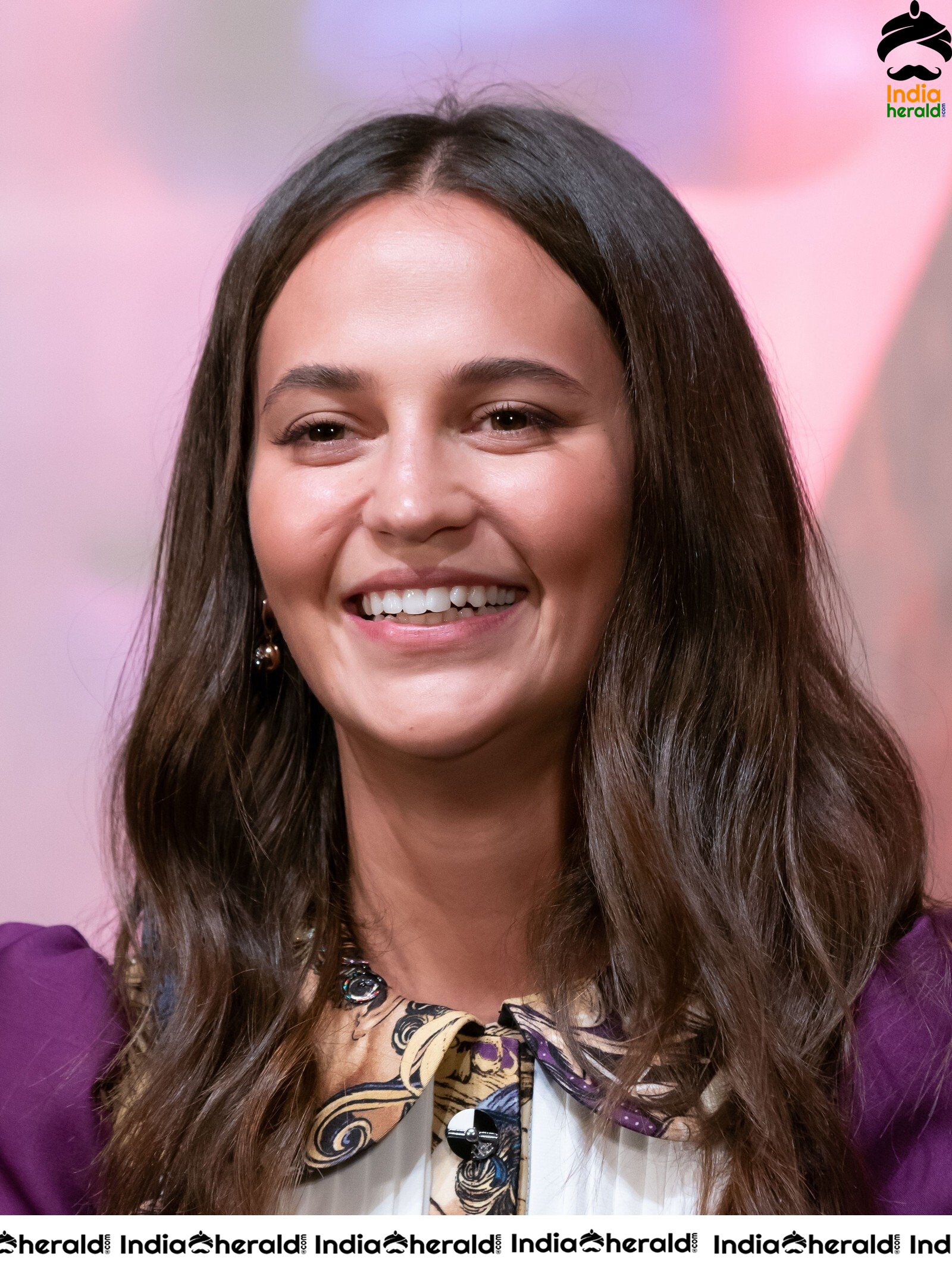 Alicia Vikander at Earthquake Bird Press Conference in 32nd Tokyo International Film Festival