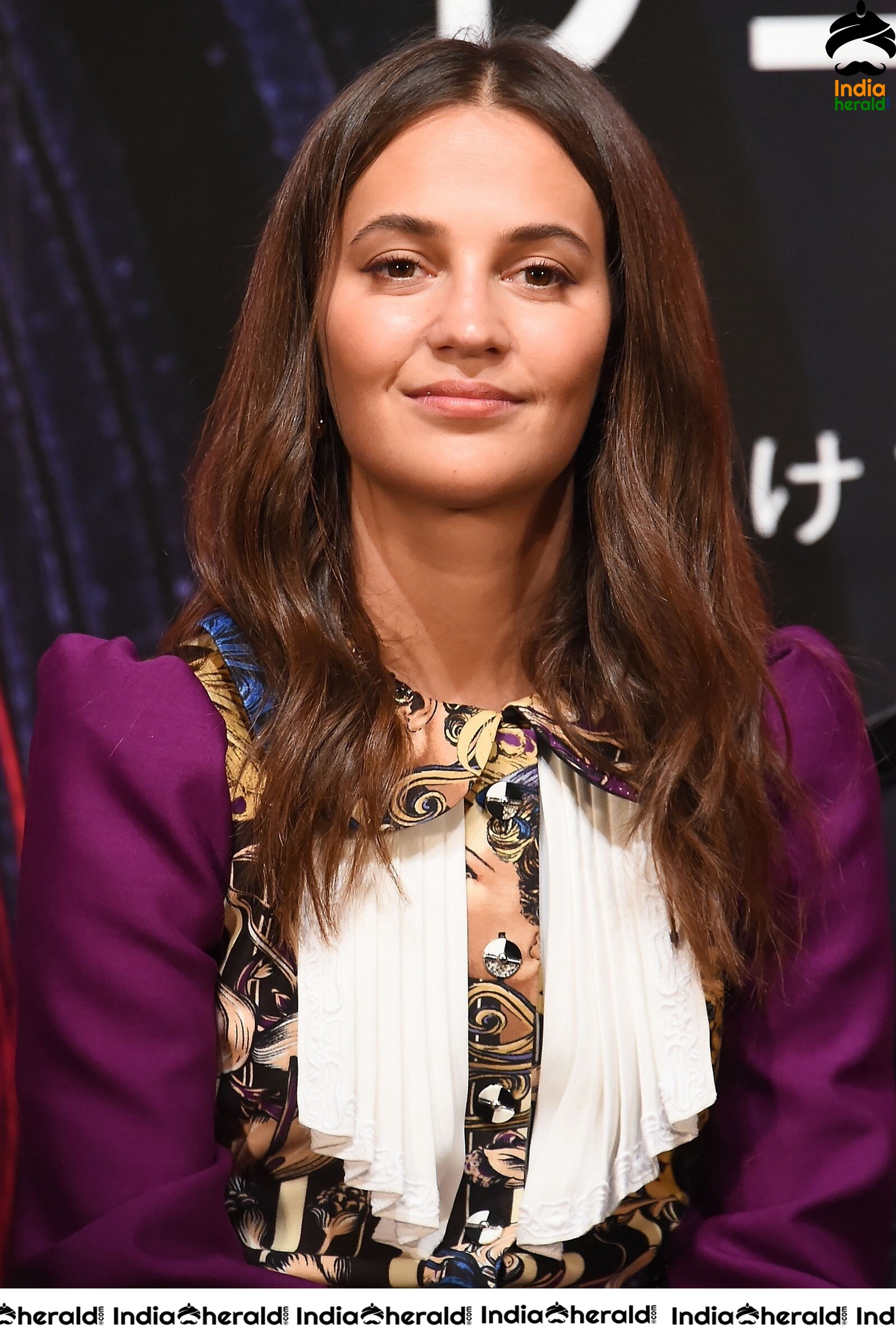 Alicia Vikander at Earthquake Bird Press Conference in 32nd Tokyo International Film Festival