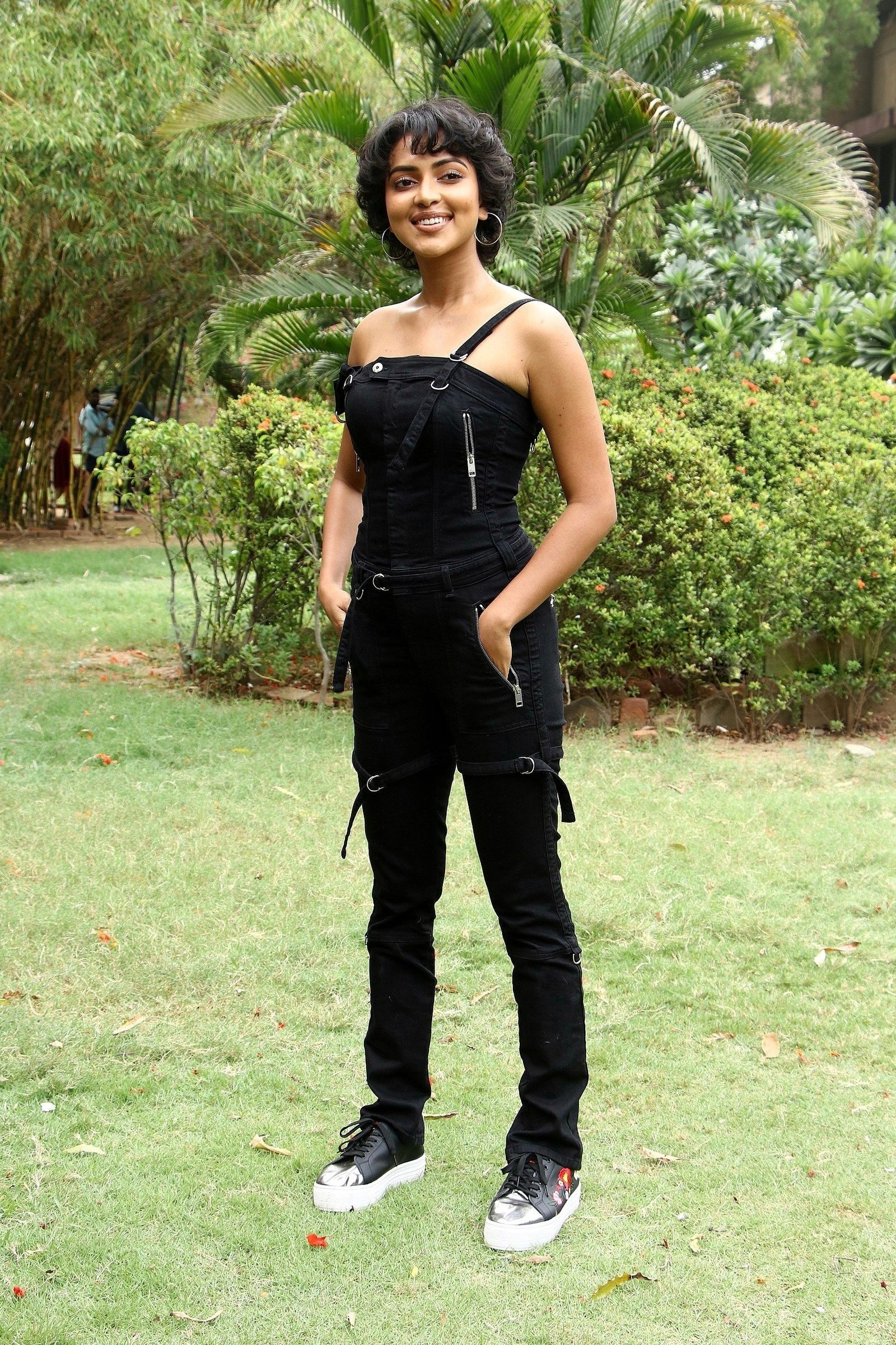 Amala Paul Teases Our Mood In A Black Sleeveless Dress Set 1