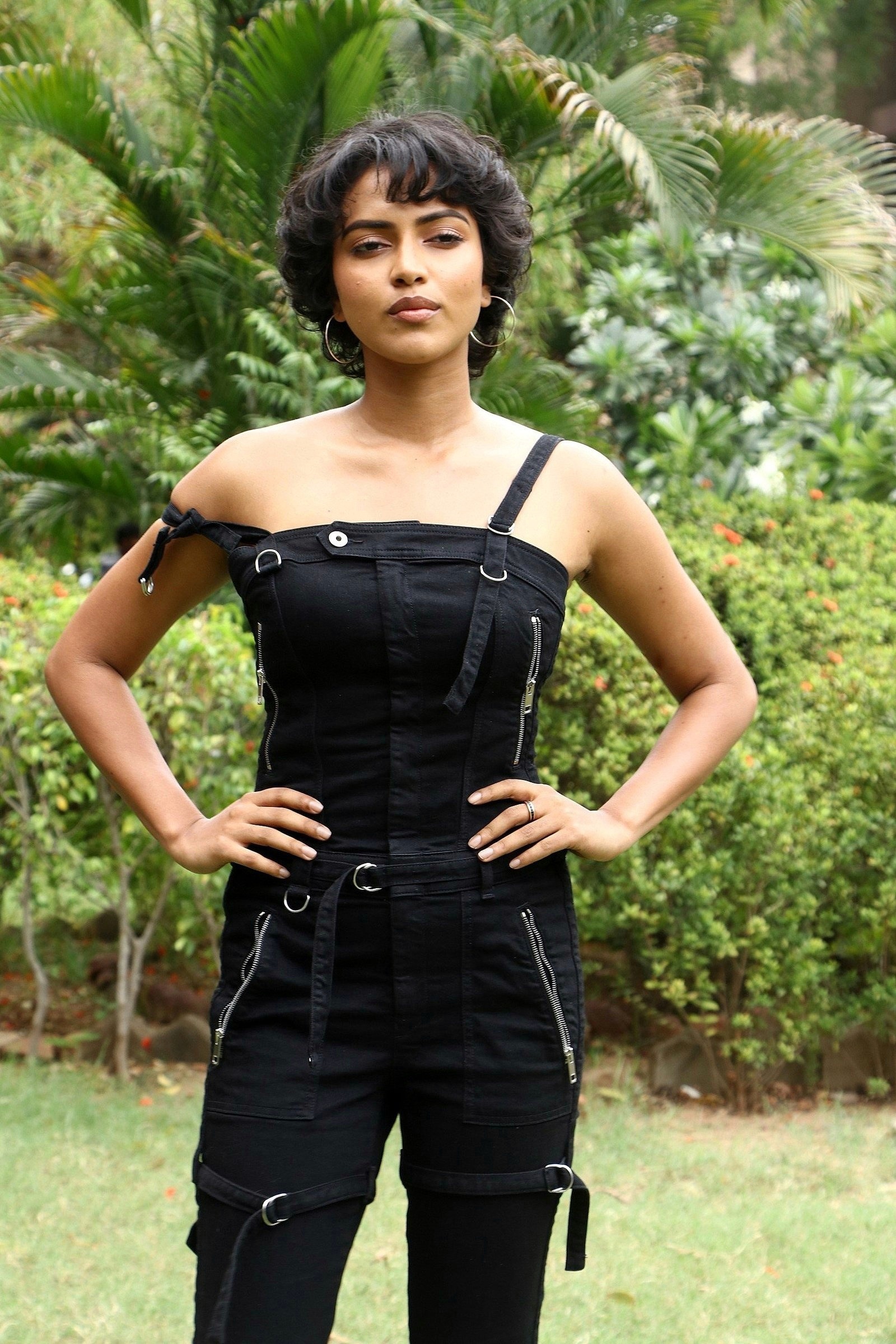 Amala Paul Teases Our Mood In A Black Sleeveless Dress Set 2