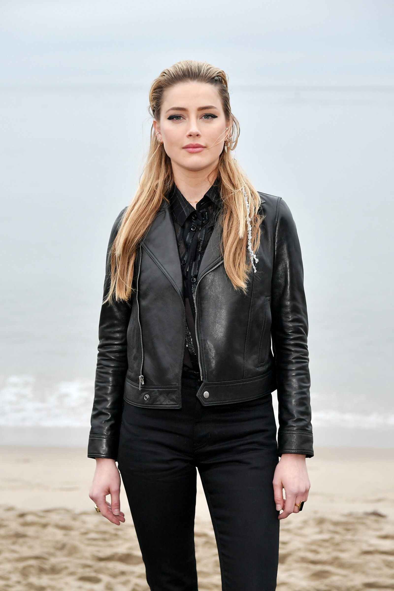 Amber Heard At Saint Laurent Mens Fashion Show In Malibu