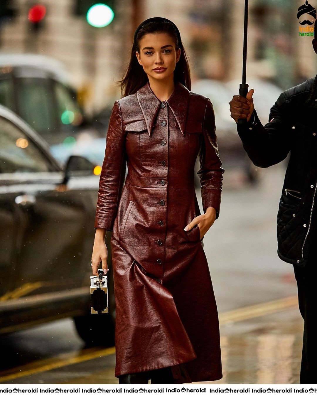 Amy Jackson Latest Hot Cleavage Exposing Photos after her pregnancy