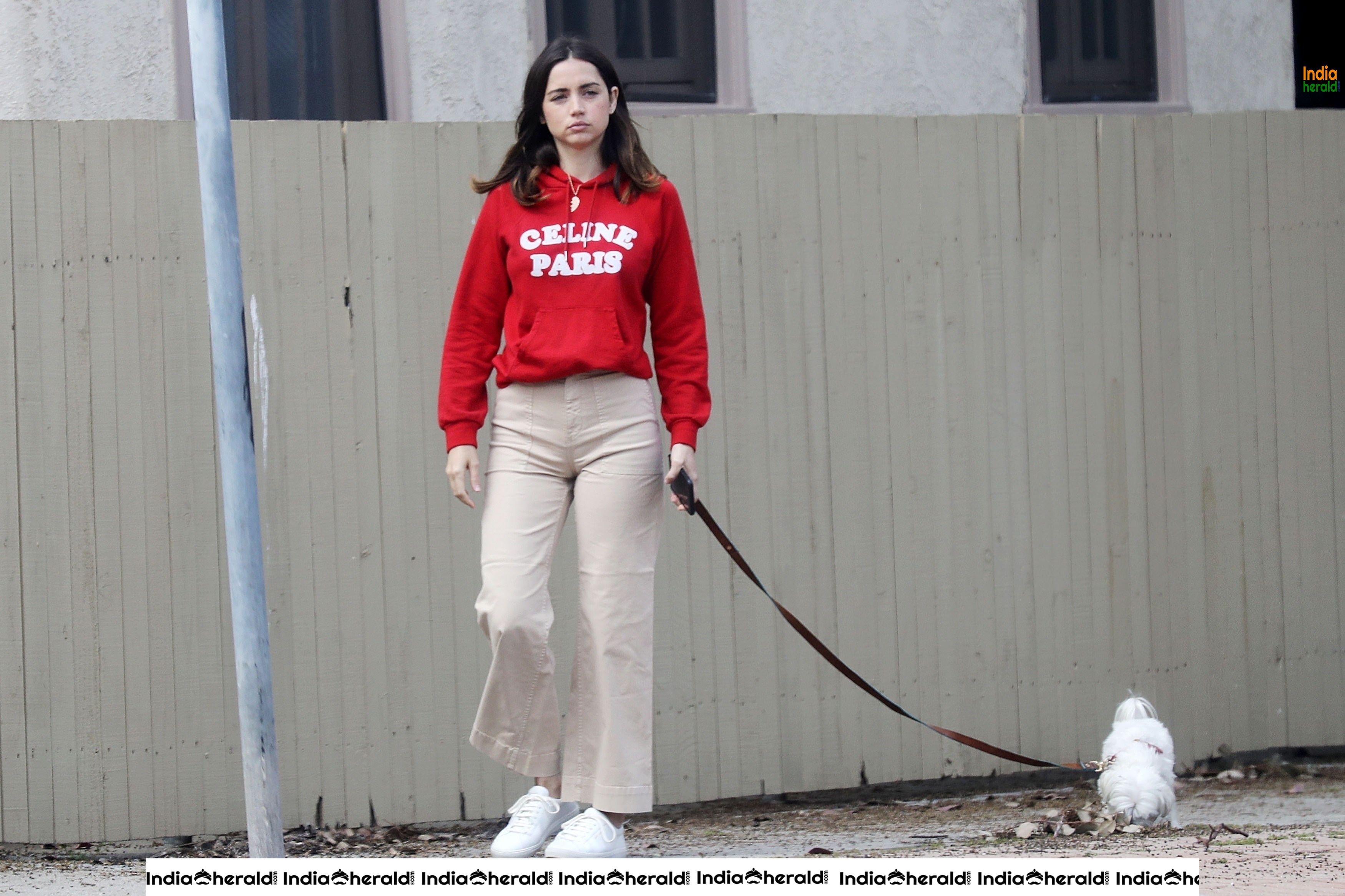 Ana De Armas caught by Paparazzi as she walks Out in Pacific Palisades