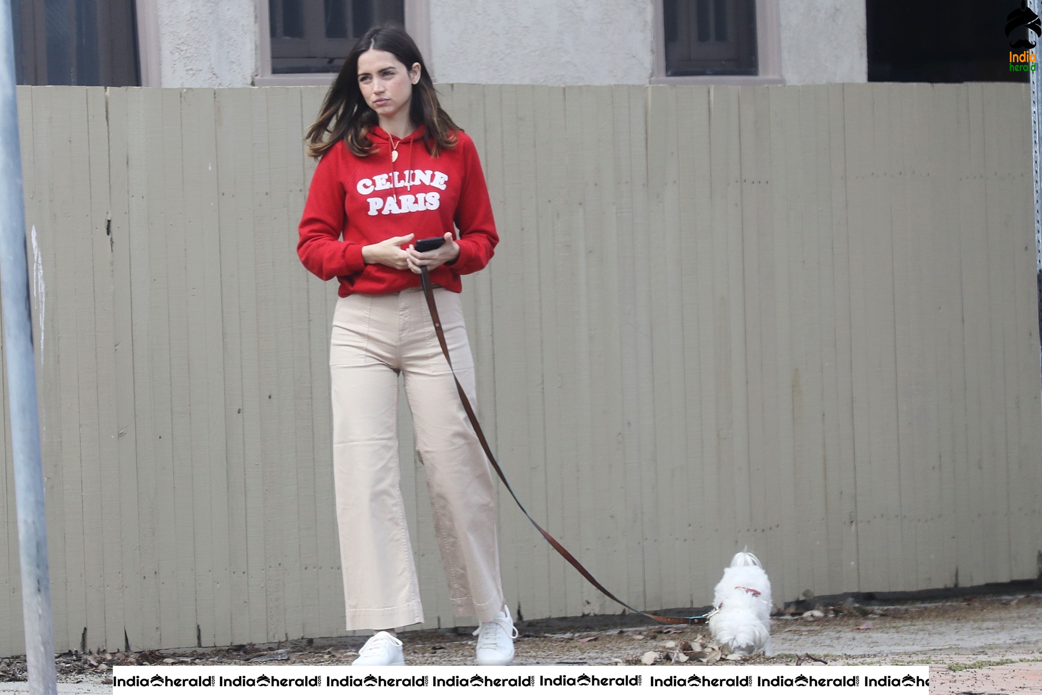 Ana De Armas caught by Paparazzi as she walks Out in Pacific Palisades