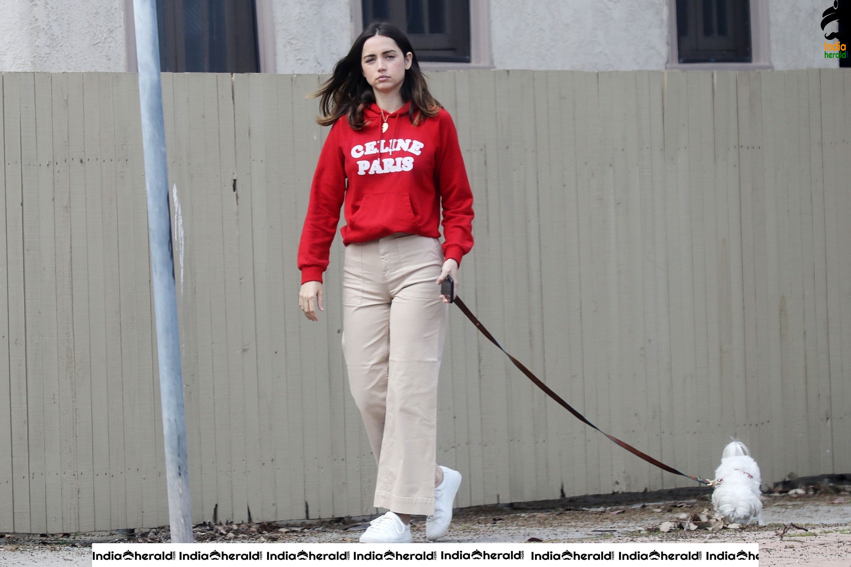 Ana De Armas caught by Paparazzi as she walks Out in Pacific Palisades