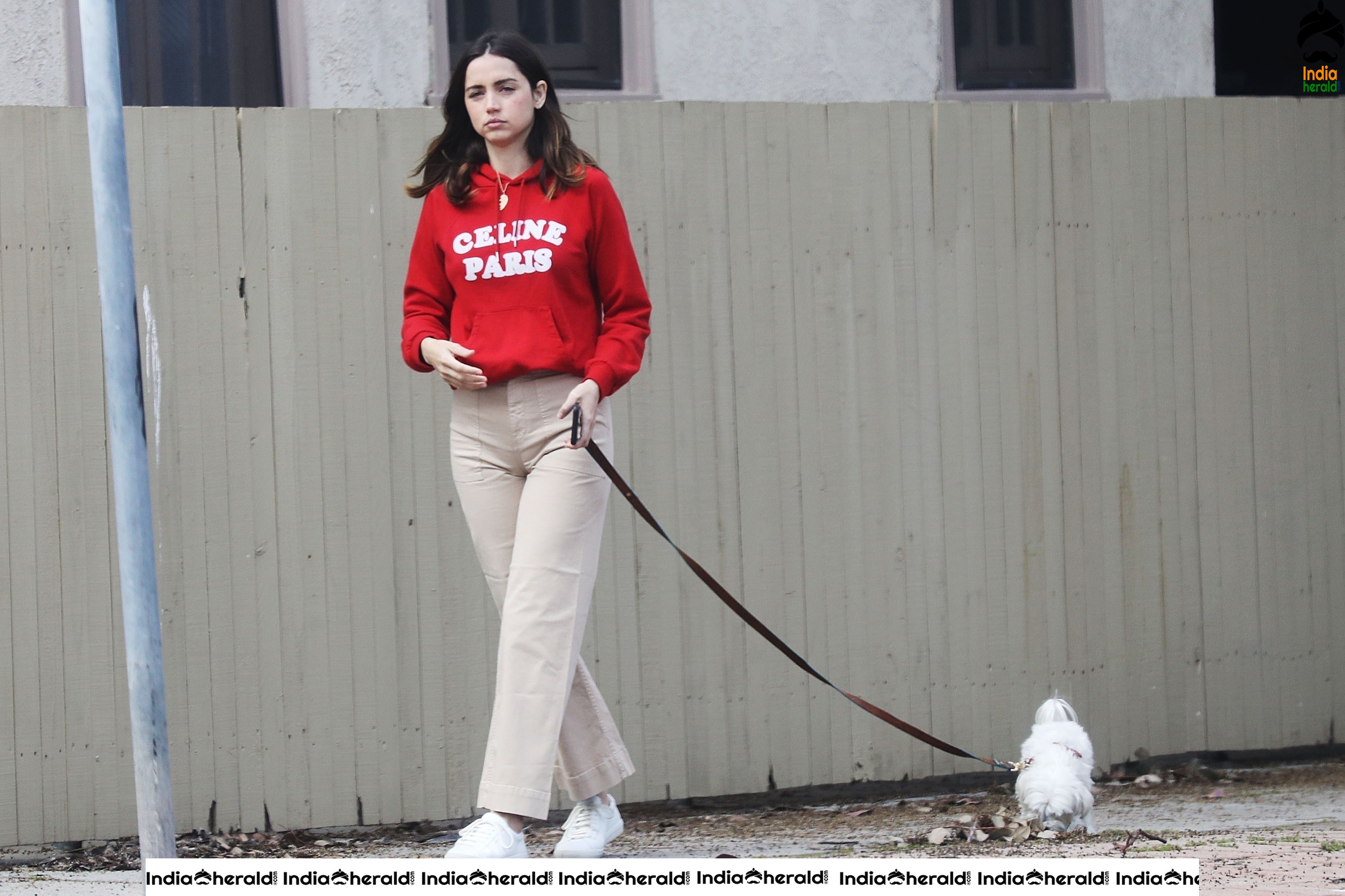 Ana De Armas caught by Paparazzi as she walks Out in Pacific Palisades