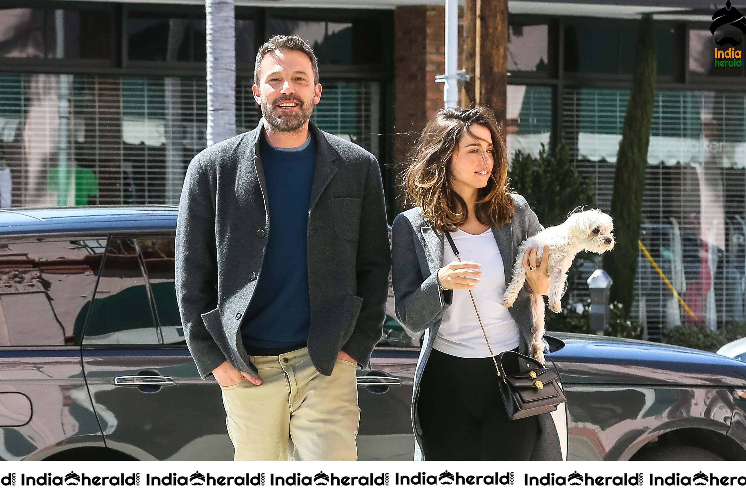 Ana de Armas Spotted carrying her Puppy while walking out in Los Angeles