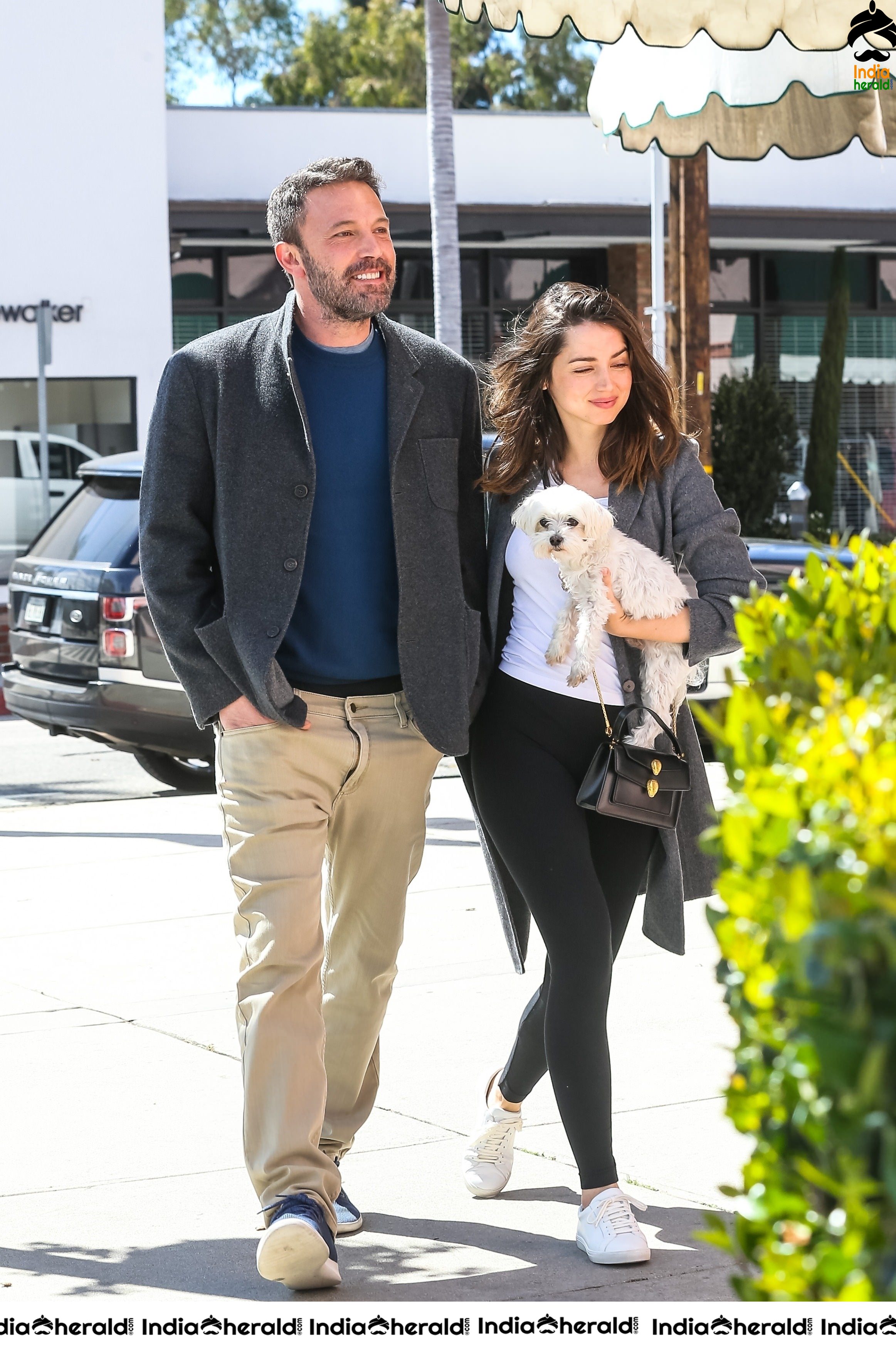 Ana de Armas Spotted carrying her Puppy while walking out in Los Angeles
