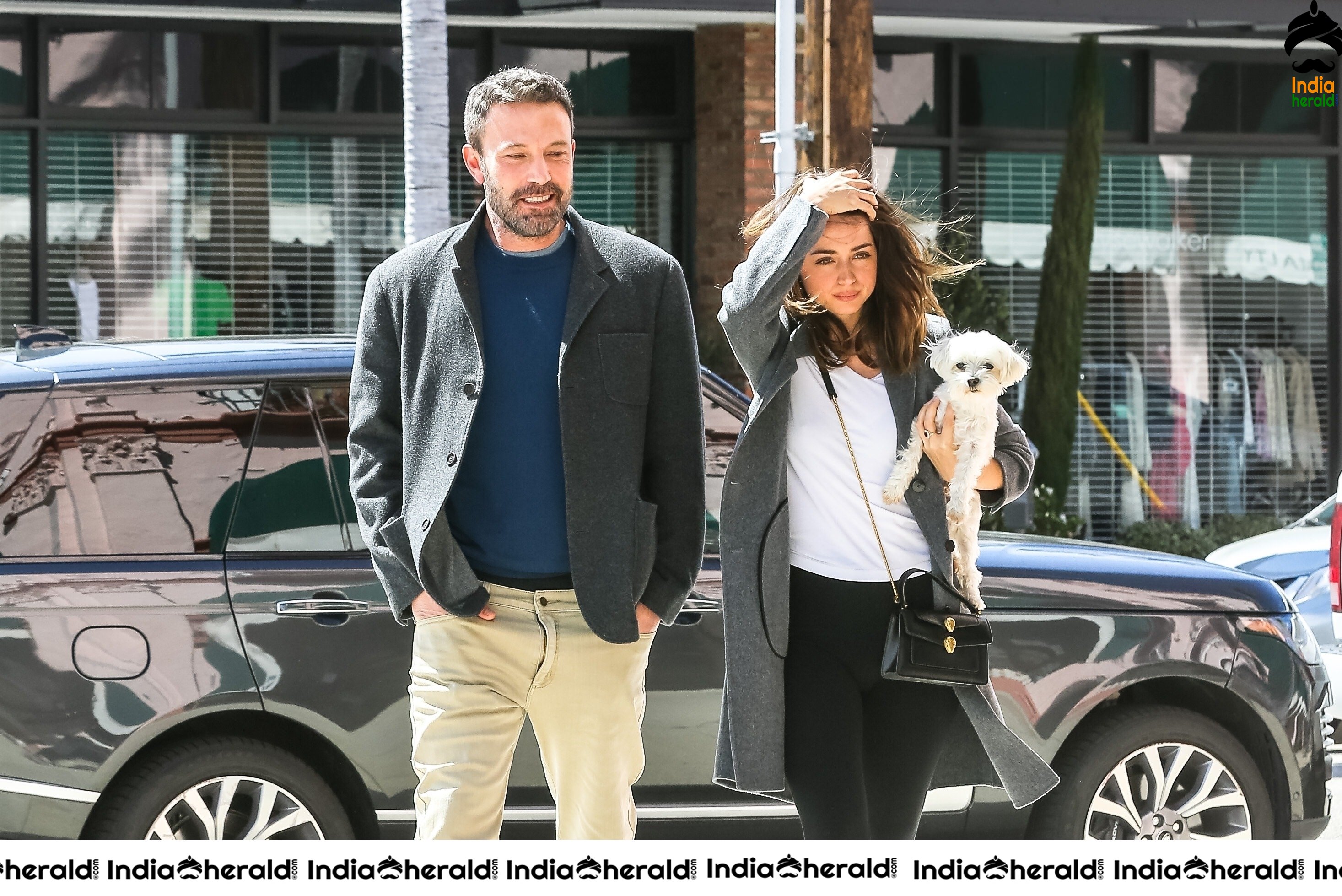 Ana de Armas Spotted carrying her Puppy while walking out in Los Angeles