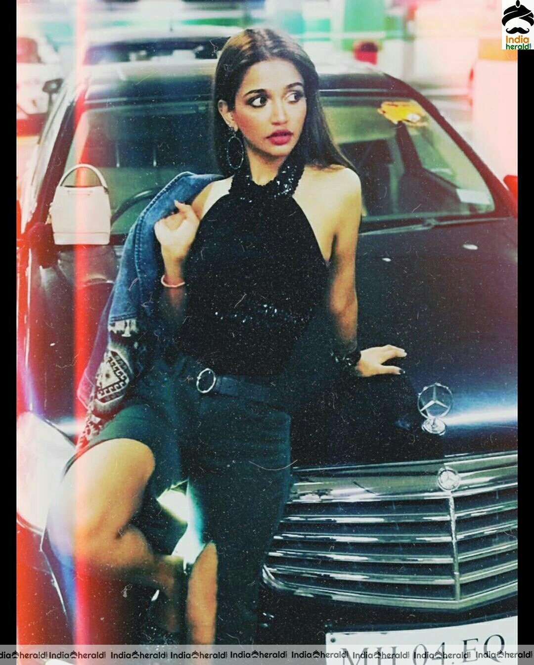 Anaika Soti Hot Black Dress Photoshoot