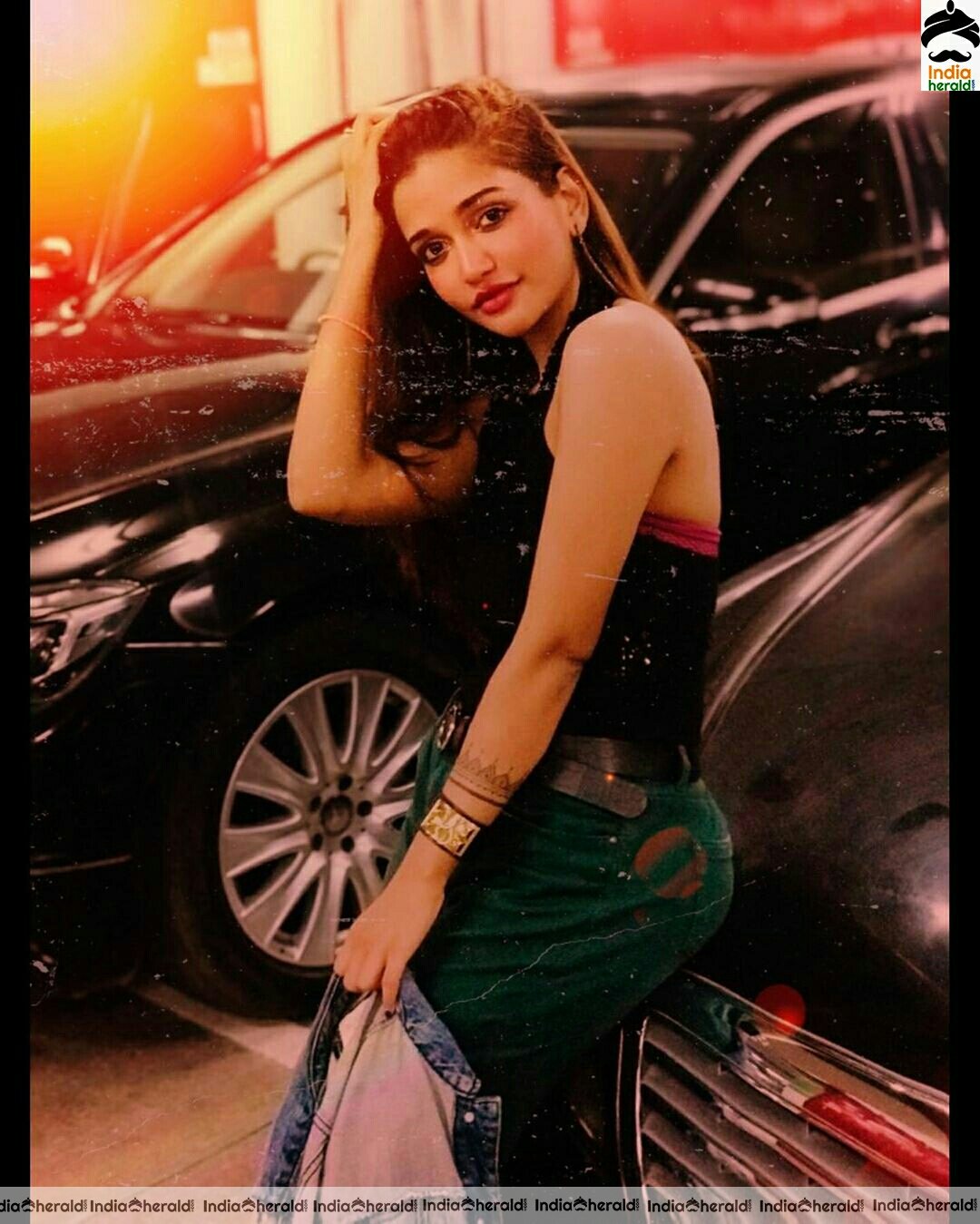 Anaika Soti Hot Black Dress Photoshoot