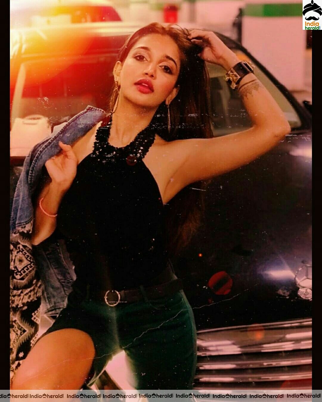 Anaika Soti Hot Black Dress Photoshoot