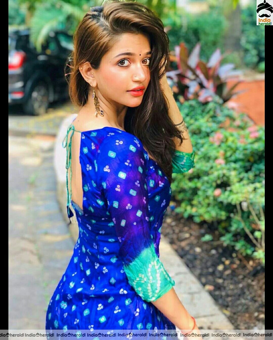 Anaika Soti Hot In Blue Chudi Stills