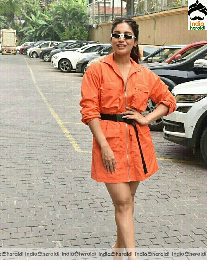 Ananya Pandey Bhumi Pednekar And Kartik Aryan Spotted Promoting Their Film Pati Patni Aur Woh