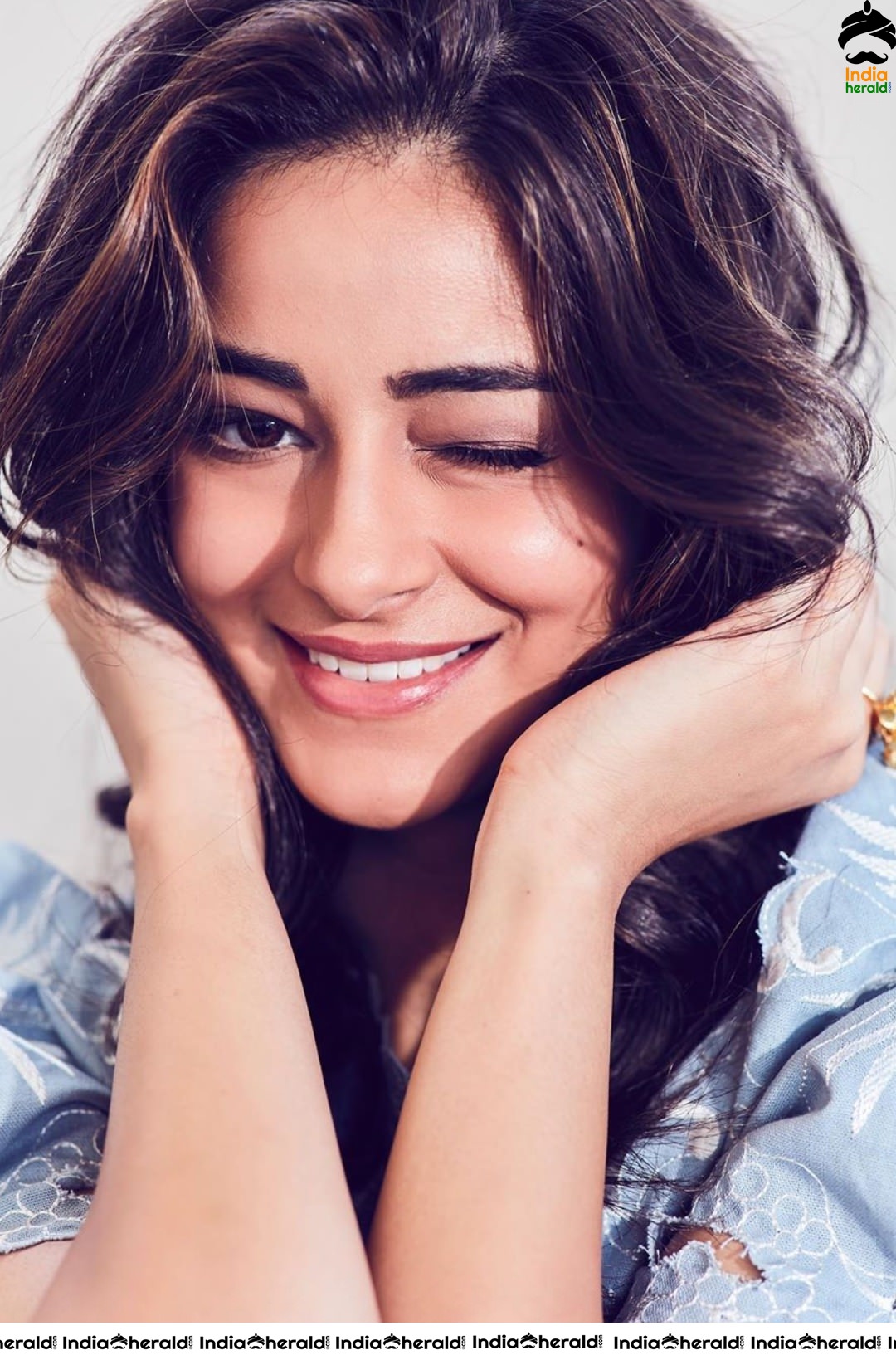 Ananya Pandey Is Too Hot in this Sky Blue Low Crop Top and Sexy Shorts