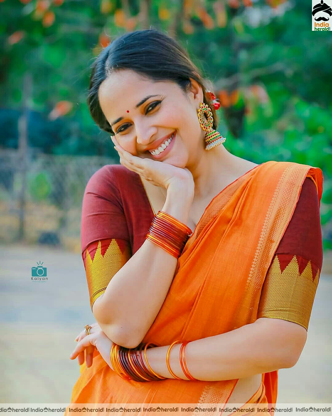 Anasuya Cute Latest Half Saree Stills