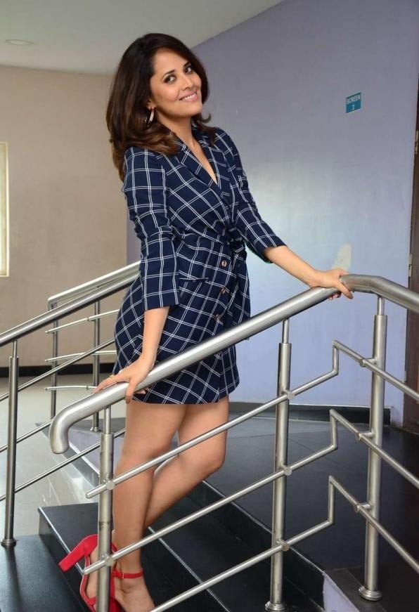 Anasuya Latest Hot Thighs Revealing Photoshoot Set 2