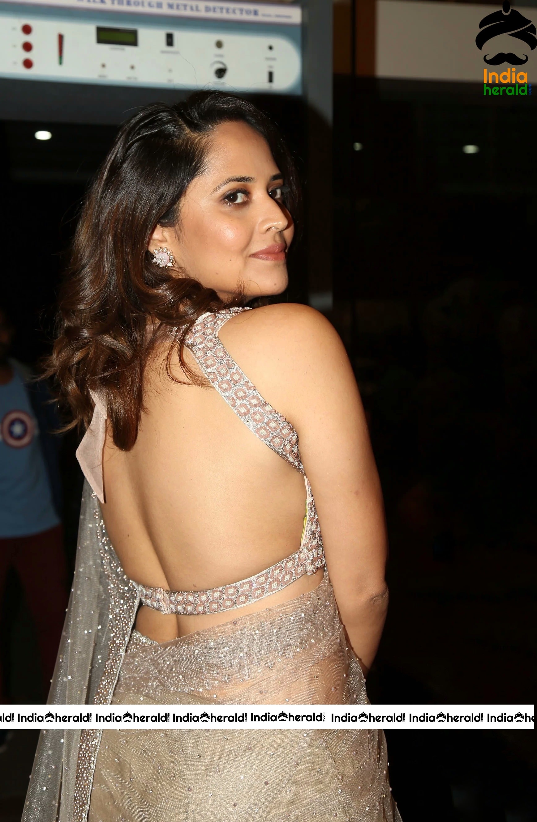 Anasuya Seducing Look Hot Pics At Sakshi Excellence Awards Set 1