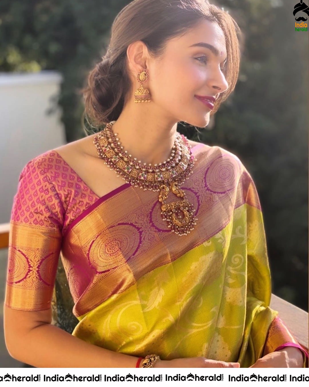 Andrea Jeremiah Clicked at a Wedding