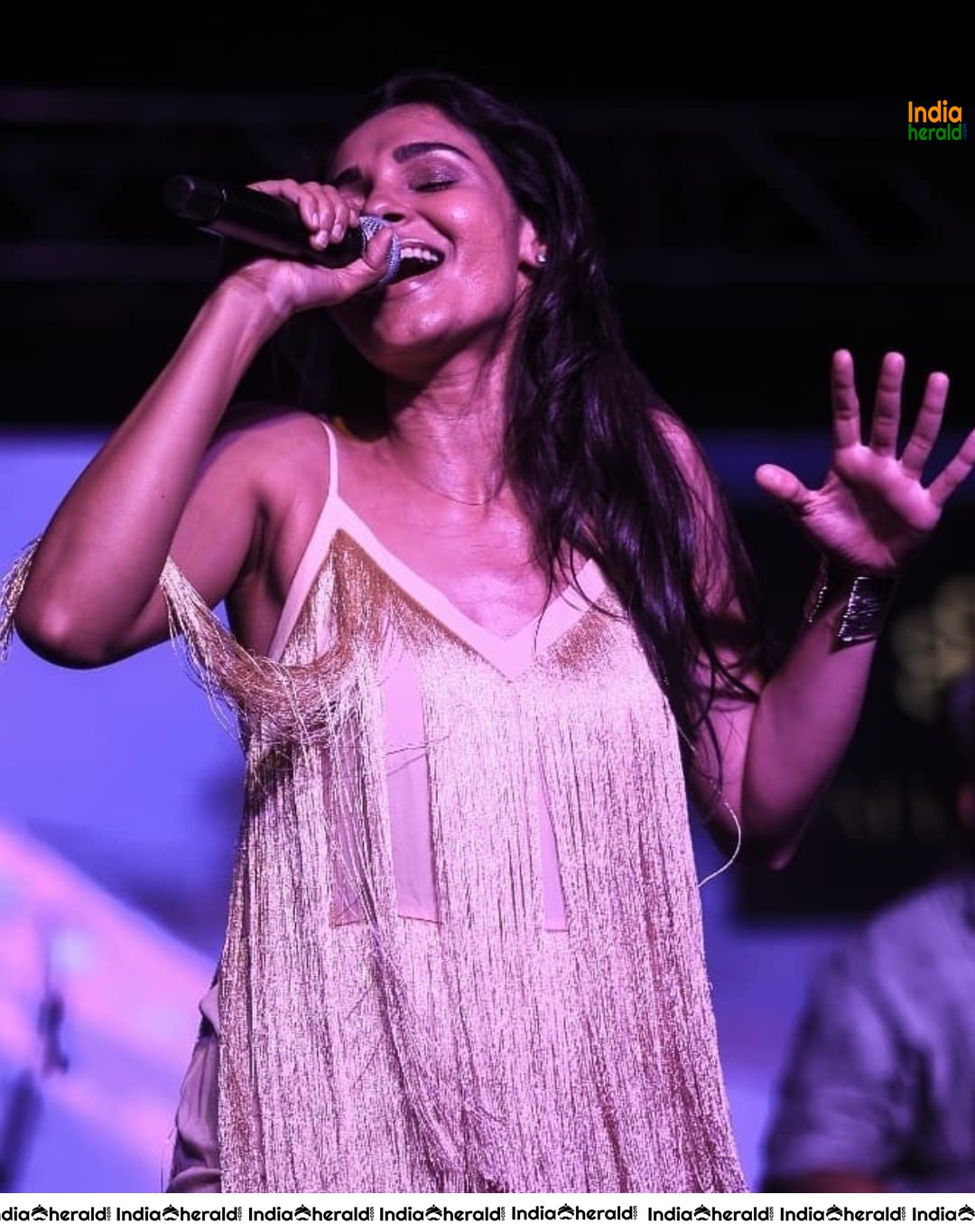 Andrea Jeremiah Latest Hot Photos during a Concert Show in Chennai