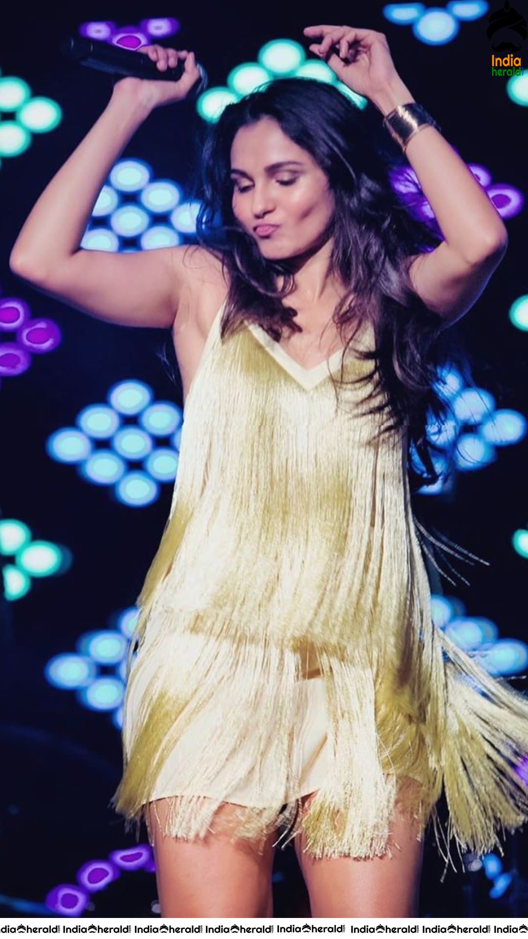 Andrea Jeremiah Latest Hot Photos during a Concert Show in Chennai