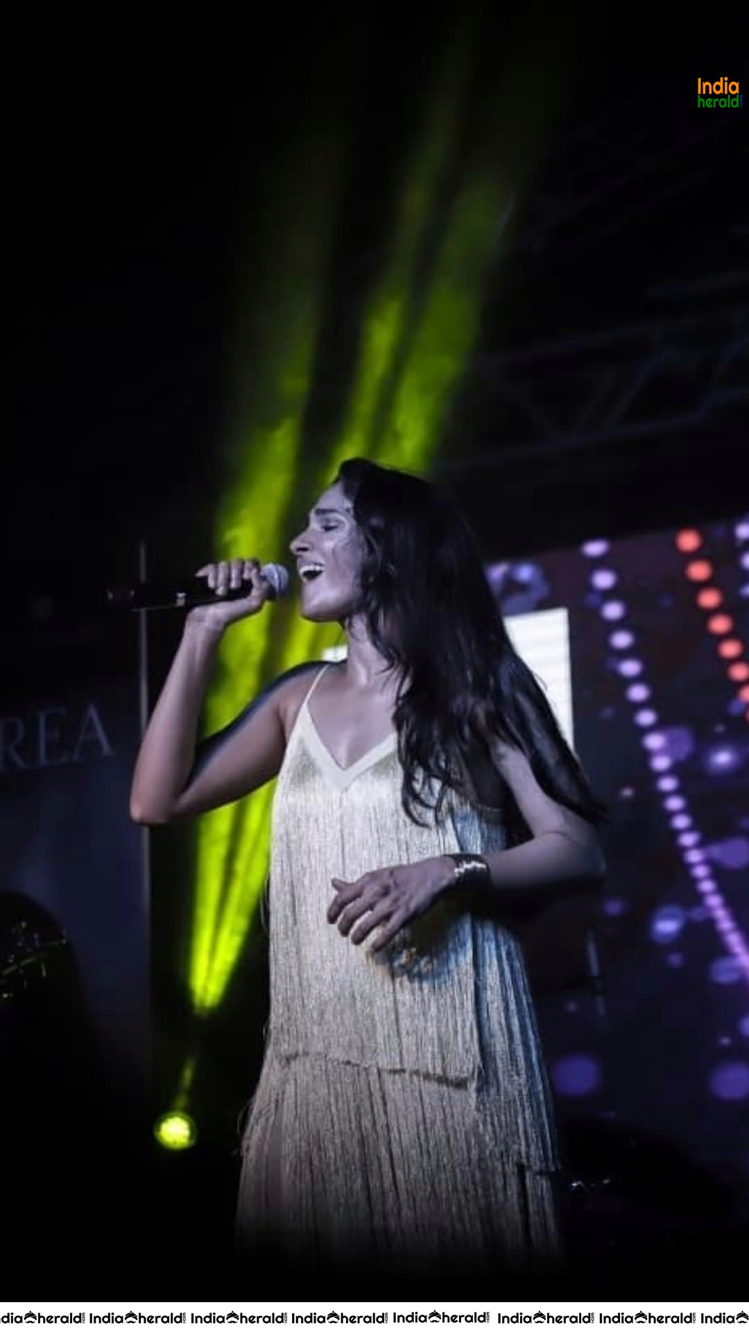 Andrea Jeremiah Latest Hot Photos during a Concert Show in Chennai