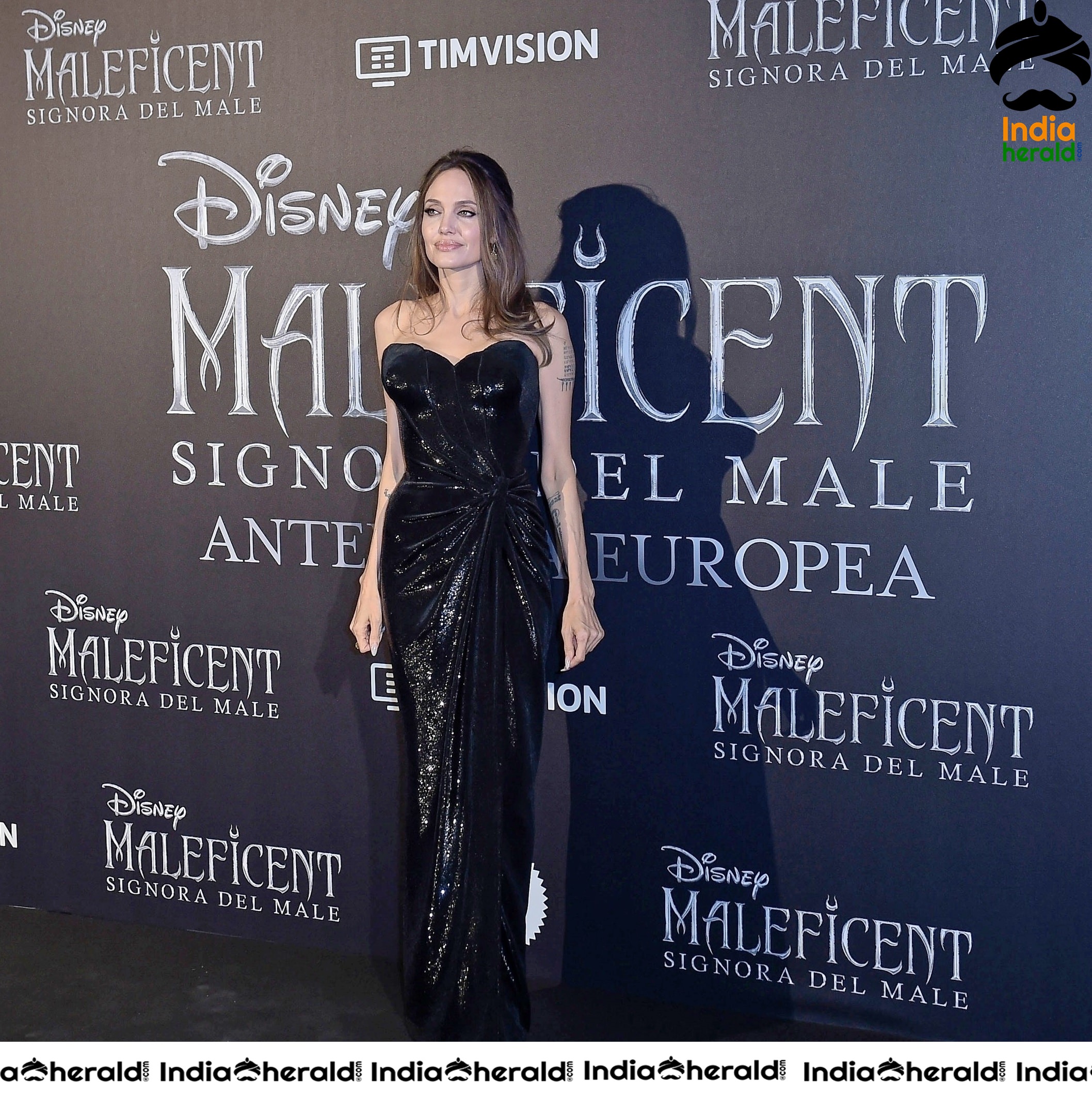 Angelina Jolie at the European Premiere of Maleficent Mistress of Evil in Rome Set 1