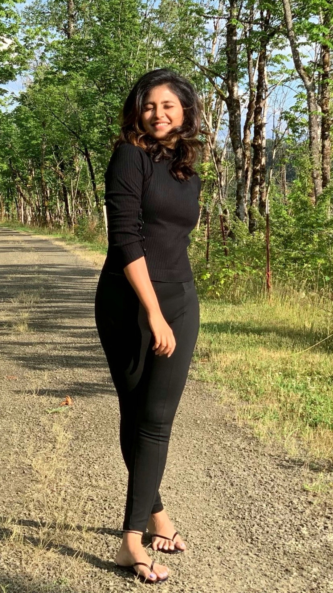 Anjali Looking Dapper Hot In Black