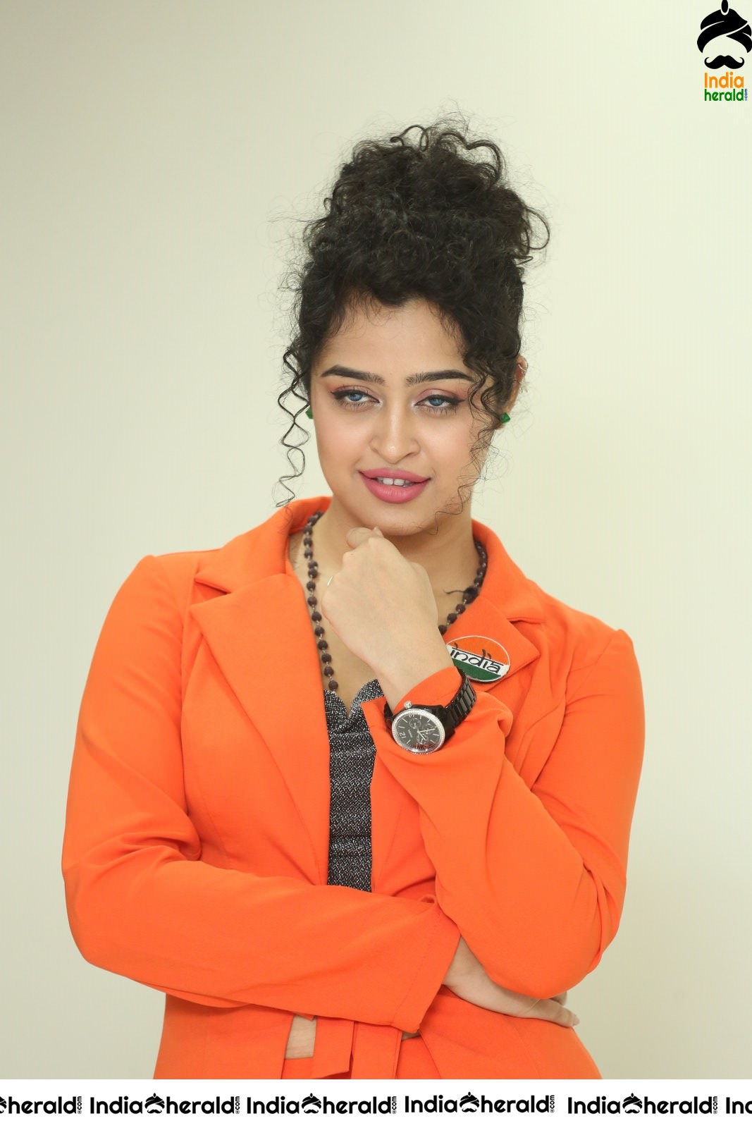 Ankeeta R Maharana Dazzling in Orange Set 2