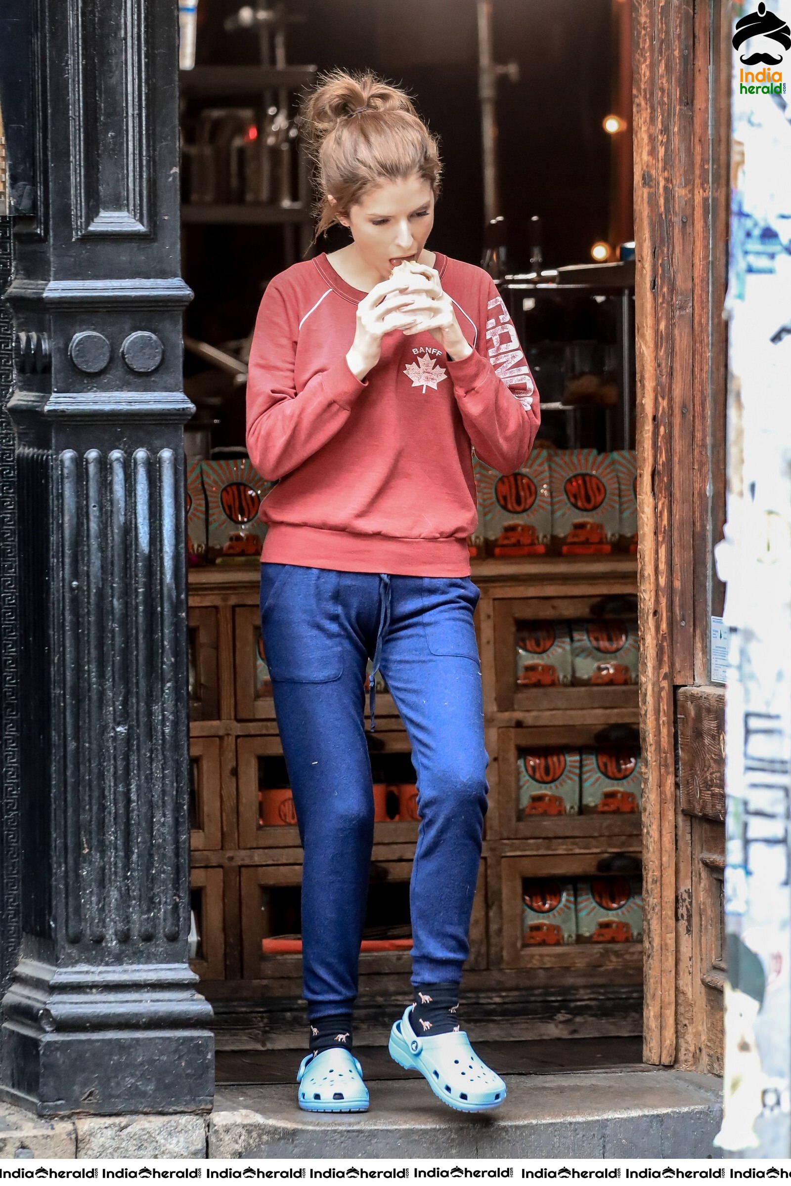 Anna Kendrick on the sets of Love Life