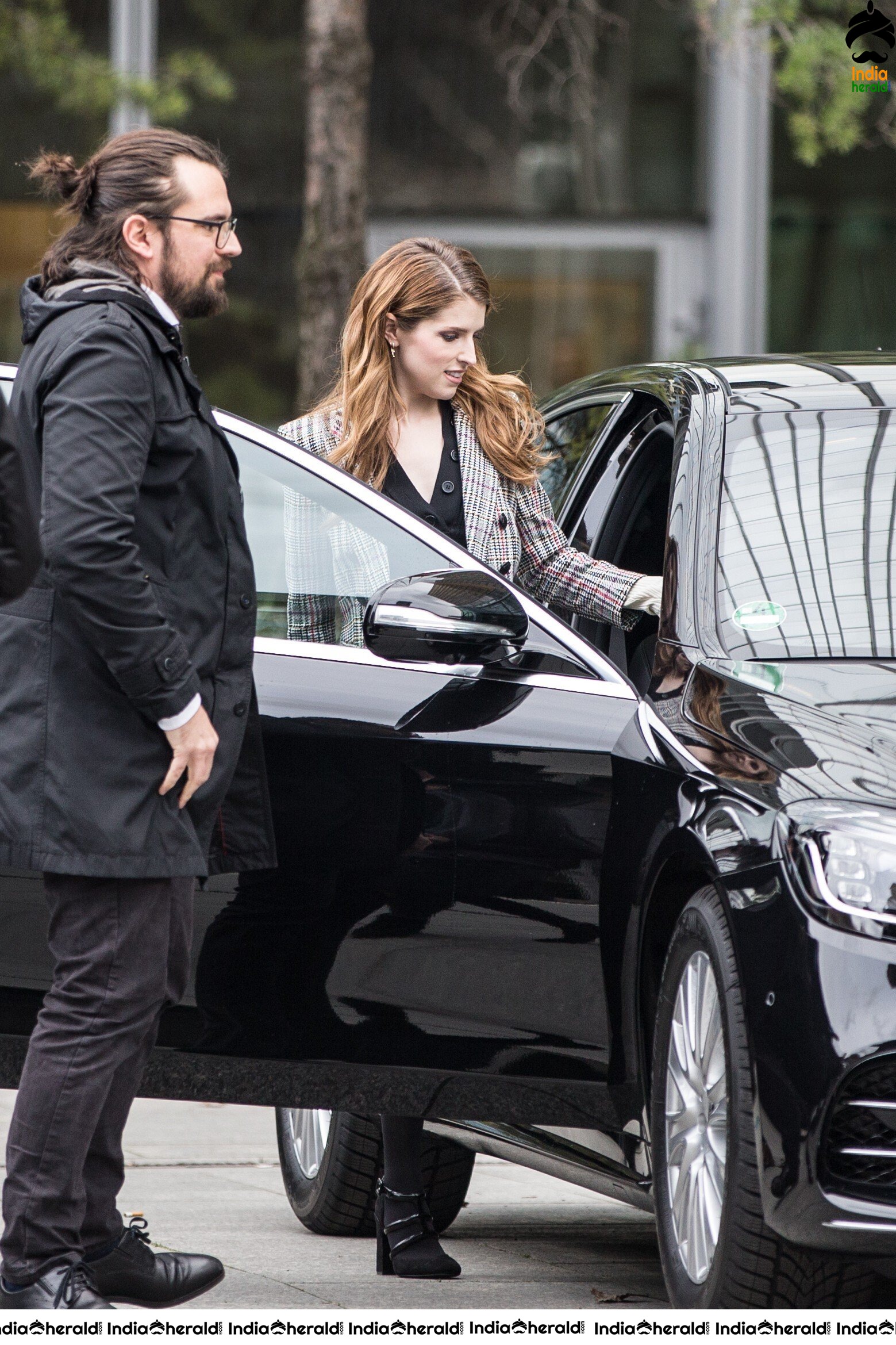 Anna Kendrick Spotted in Berlin as she came to attend a meeting