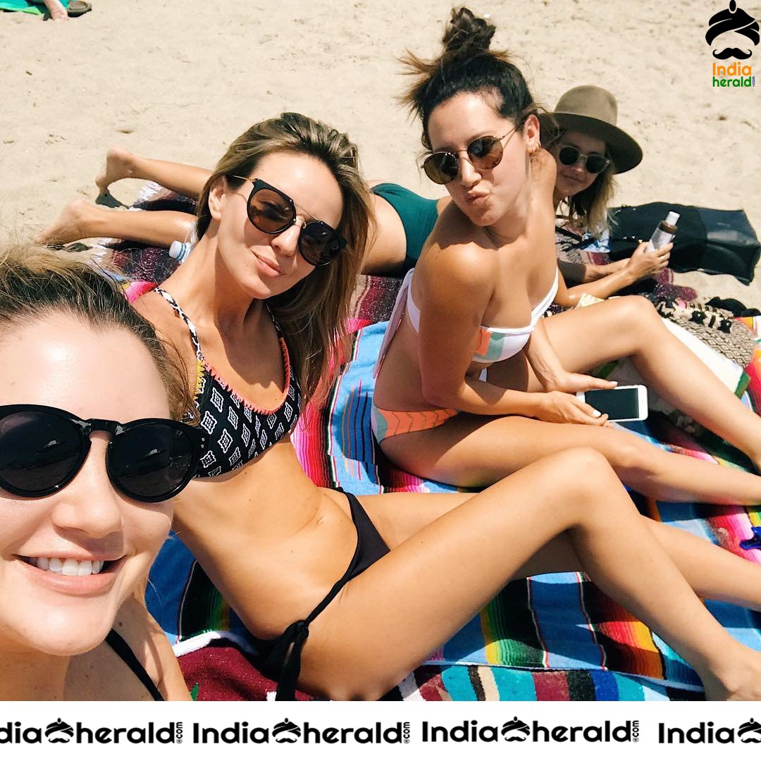 Ashley Tisdale Caught in Bikiin at a Beach in LA