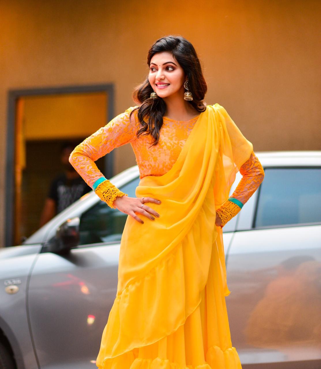 Athulya Ravi Latest Dazzling Photos In Yellow